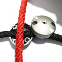 Pince croisée de fixation de corde de disque rond en aluminium haute résistance pour équipement d'amusement extérieur-Filets de terrain de jeu Structures d'escalade