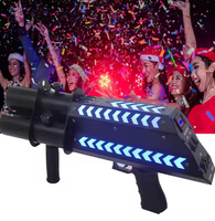 Machine à confettis portative, pistolet à confettis à 3 têtes, pistolet rechargeable pour scène, mariage, fête, lanceur de confettis, canon à confettis