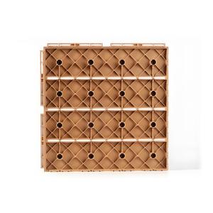 Dalles de <span class=keywords><strong>terrasse</strong></span> en plastique PP emboîtables, style tendance, 30 cm, panneaux de revêtement de sol en nid d'abeille pour cour et <span class=keywords><strong>terrasse</strong></span> - Product Image 4