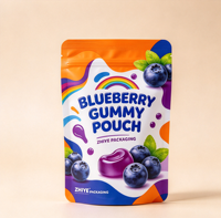 Pochette refermable pour aliments avec logo personnalisé, sac refermable à fond plat, emballage recyclable BOPP VMPET PE