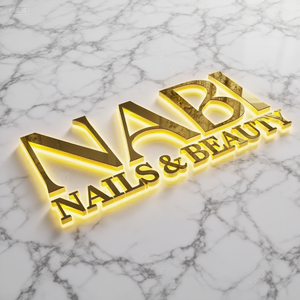 Custom 3D metallo segno Logo lettere d'oro lettere chiare per Business Advertising & direzione clinica e ufficio <span class=keywords><strong>parete</strong></span> segnaletica - Product Image 1