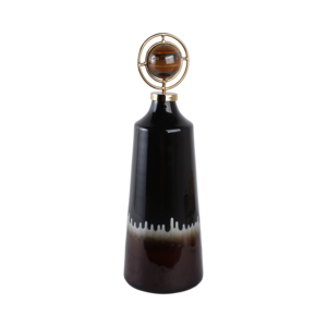 Vaso in vetro moderno a forma conica per l'arredamento del soggiorno, elegante decorazione da tavolo. - Product Image 2