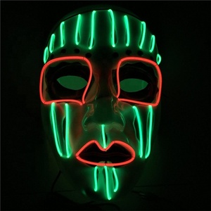 Bajo MOQ de miedo Horror luz brillante <span class=keywords><strong>fiesta</strong></span> de Halloween para EL de <span class=keywords><strong>la</strong></span> máscara - Product Image 1