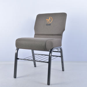 Chaises de prêtre empilables et emboîtables en acier noir, nouveau design 2025, <span class=keywords><strong>pour</strong></span> la vente en église - Product Image 3