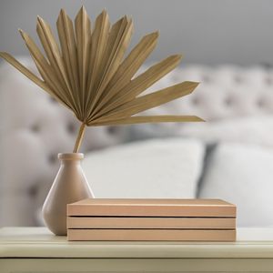 Juego de 3 Libros Decorativos de Cuero de Color Personalizado con 100 Hojas, Cuaderno de Tapa Dura con Tela Real para Regalo - Product Image 3
