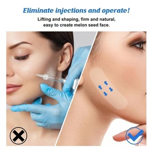 40 Patchs de lifting facial ultra-fins mats et brillants, invisibles, transparents et raffermissants <span class=keywords><strong>pour</strong></span> peaux affaissées, joues tombantes, <span class=keywords><strong>yeux</strong></span> et double menton - Product Image 6