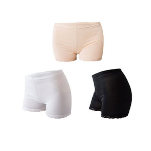 Shorts <span class=keywords><strong>de</strong></span> sécurité anti-roulement en soie glacée pour femmes, respirants, avec bordure en dentelle, pour l'été - Product Image 3