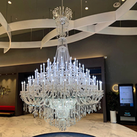 Grands lustres suspendus contemporains décoration K9 lumières en cristal hôtel marie therese lustre en cristal