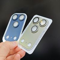 Protection d'objectif pour iPhone 17 Pro Max, verre trempé givré + film métallique pour la protection de l'appareil photo arrière de l'iPhone 17 Pro