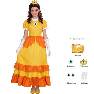 <span class=keywords><strong>Disfraz</strong></span> de Princesa Rosetta Daisy para <span class=keywords><strong>Mujer</strong></span>, Vestido Largo de Poliéster para Fiestas - Product Image 5