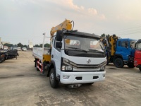 Grue à flèche droite Dongfeng 5T de haute valeur, grue hydraulique montée sur camion, vente directe usine