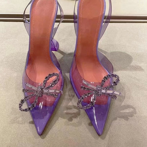 Chaussur Femm Designer Summer Sandals Bow Female Heels <b>Shoes</b> for Ladies 2025 - Product Image 3