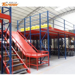 מערכת אחסון תעשייתית כבדה של Topeasy, פלטפורמת פלדה מבנית, קומת ביניים - Product Image 2