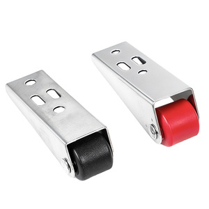 Door Roller Carbon Steel Black Red Wheel Low Noise Wooden Door Track Pulley - Product Image 5
