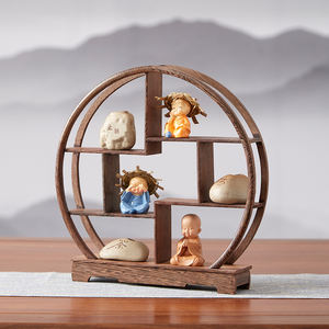 Decorazioni da Scrivania in Stile Cinese, Espositore in Mogano, Rack Bogu in Legno di Wenge - Product Image 5