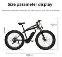Vélo de montagne électrique pour adultes à grande vitesse, 7 vitesses, cadre en alliage d'aluminium, suspension arrière, longue autonomie, écran LCD, 500W