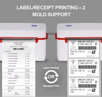 Impresora de Etiquetas Adhesivas NORGEE N909 de Alta Velocidad 4x6 USB para Envíos, Códigos de Barras, Correo Exprés, Mensajería, Carga Postal