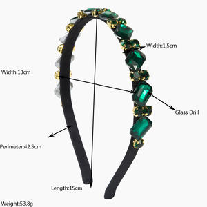 Diadema de Cristal y Diamantes Vintage para Mujer, Elegante Accesorio para Novia Estilo Coreano, Diadema Elegante Coreana - Product Image 2