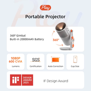 โปรเจคเตอร์พกพา Play 6 Mini 1080P พร้อมแบตเตอรี่ในตัว 600CVIA WiFi MEMC ระบบปฏิบัติการ Android 11 สำหรับใช้งานที่บ้าน Play 6 (ZP) แบตเตอรี่ในตัว - Product Image 5