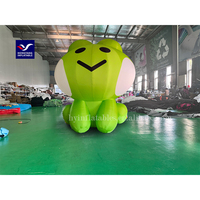 Grenouille gonflable personnalisée en plein air pour la vente de dessins animés
