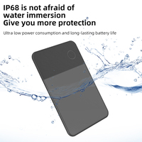 Dispositif anti-perte de carte intelligente de type portefeuille - Air Tag, charge sans fil, étanche, GPS pour tracker, contrôle par application en plastique