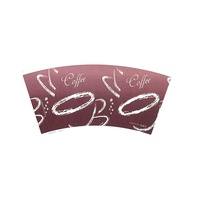 Gobelet en papier enduit PE à paroi unique, matière première pour le vin, prix d'usine personnalisé, vente en gros