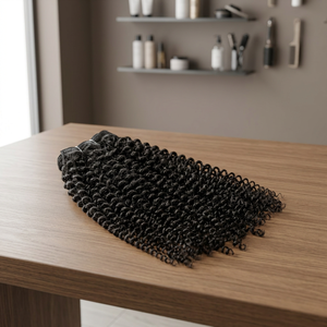 Extensiones de Cabello Indio Remy de Tyagi Exports, Doble Trama a Máquina, Puntas Completas, Textura Ondulada Natural, 100g, Sin Procesar, Negro Marrón - Product Image 4
