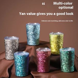 แก้วเบียร์ไทเทเนี่ยมบริสุทธิ์ทันสมัยแก้วกาแฟน้ำขนาดกะทัดรัดพกพาได้พร้อมกระติกน้ำขวดน้ำออกแบบโลโก้ได้ตามต้องการ - Product Image 5