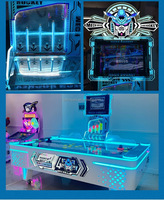 Table de hockey sur air à 4 joueurs à pièces, machine de divertissement à pièces, table de hockey, consoles de jeux d'arcade pour parc d'attractions