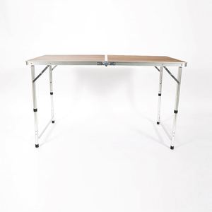 Outdoor Lightweight Aluminum Folding Picnic <b>Table</b> <b>Adjustable</b> Height Portable Camping <b>Table</b> - Product Image 2