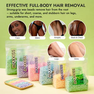 Cire dure en grains de marque privée OEM personnalisée, nouvelle formule naturelle, forte adhérence, perles de cire pour l'épilation pour salon - Product Image 2