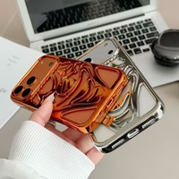 Coque de téléphone sculptée Clown pour iPhone 18 Pro Max, finition brillante électroplaquée, coque souple en TPU pour Apple 18 Series