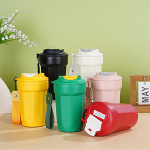 Gobelet isotherme classique pour cola 450 ml avec couvercles colorés, en acier inoxydable, personnalisable avec logo, tasse de voyage, tasses à <span class=keywords><strong>café</strong></span> thermiques avec poignée - Product Image 3