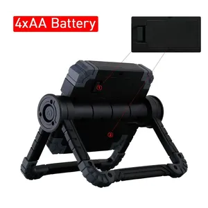 Lampe de travail LED 20W rechargeable par USB, pliable, portable, étanche, 2 COB, pour camping en plein air, randonnée, FX-191001, alimentée par batterie - Product Image 2