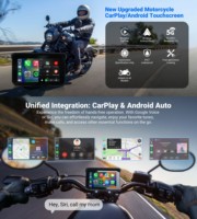 GPS portable pour moto Lite C5 SE avec écran tactile de 5 pouces, résolution 854x480, Bluetooth 5.0, CarPlay et Android Auto sans fil