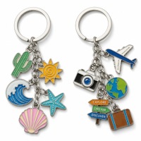 Individueller Metall-Emaille-Schlüsselanhänger Niedliche Kawaii-Tiere Schlüsselring Vergoldete Anhänger Schlüsselkette Taschenanhänger Handwerksgeschenk