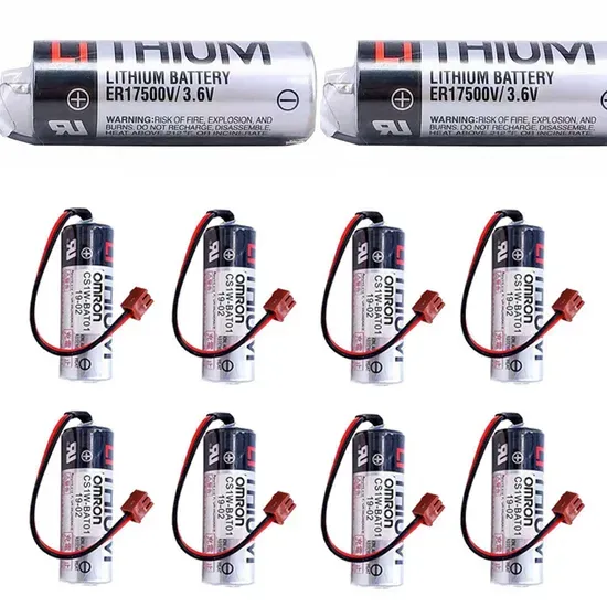CS1w-Bat01 PLC Er17500V 3.6V 2700mAh Battery With Small Brown Plug