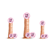 Dildo Phallus de Simulation avec Ventouse en Silicone Non Toxique 18cm Étanche Sensation Réaliste pour Utilisation Vaginale