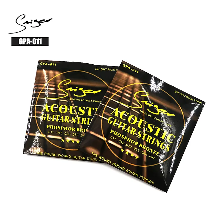 Sell in bulk 11 gauge Phosphor Bronze acoustic folk guitar strings full set .011