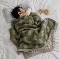 Couverture en mousseline de coton respirante pour enfants, idéale pour le sommeil et la literie, couverture en mousseline pour bébé, vente en gros