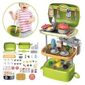 Almacenamiento creativo de hamburguesas, juguetes de cocina, juego de cocina, juegos de simulación - Product Image 1