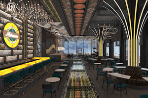 Arredi di lusso con Bar narghilè cucina raffinata ristorante idee di ristrutturazione completa bevande mobili da Bar Set Design - Product Image 2