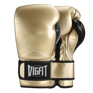Gants <span class=keywords><strong>de</strong></span> <span class=keywords><strong>kick</strong></span>-<span class=keywords><strong>boxing</strong></span> VIGFIT en cuir PU <span class=keywords><strong>de</strong></span> 14 oz, design à doigts entiers, sangle <span class=keywords><strong>de</strong></span> poignet réglable, ajustement universel, personnalisés - Product Image 2