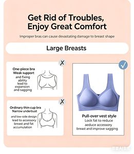 <span class=keywords><strong>Reggiseno</strong></span> Senza Cuciture Personalizzabile con Logo, Supporto Morbido in Gel, Senza Ferretto, Tinta Unita, Comodo per la Notte, <span class=keywords><strong>Bralette</strong></span> da Donna - Product Image 5