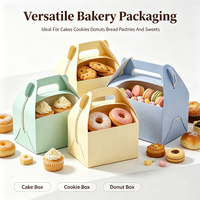 Boîte à pâtisserie carrée de haute qualité, recyclable, légère, en carton gaufré, pour gâteaux, de qualité alimentaire, fournisseur chinois