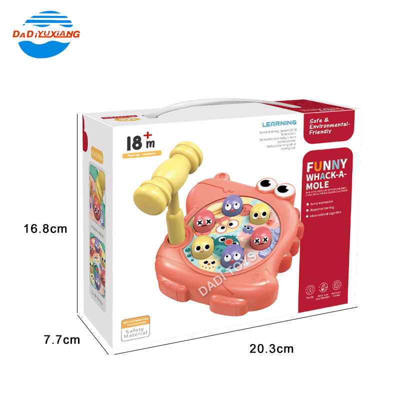 Whack Attack – Le jeu de taupe Whack A Mole Light and Sound – Jouets éducatifs interactifs pour
