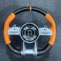 Volant en cuir GZYLC AMG pour Mercedes-Benz, compatible avec GLC/GLE/CLS/G/GT/E63/S63/W204/W205/W212/W222 et plus encore