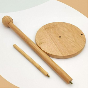 अनुकूलित लोगो बांस रसोई और बाथरूम ब्रैकेट बहुक्रियाशील सुविधा वर्ग लकड़ी के कागज रोल और ऊतक धारक - Product Image 5