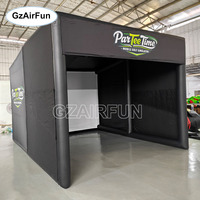 Haute qualité PVC étanche à l'air Portable extérieur Golf pratique simulateur Cage tente gonflable Golf enceinte
