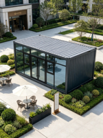 Edificio Contenedor Prefabricado Plegable Moderno, Casa Modular Portátil, Tienda, Hotel, Oficina, Certificado CE ISO9001, Personalizable